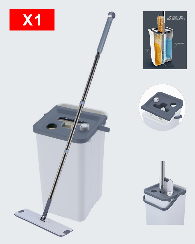 Mopp-Eimer-Set zur Trennung von sauberem und schmutzigem Wasser