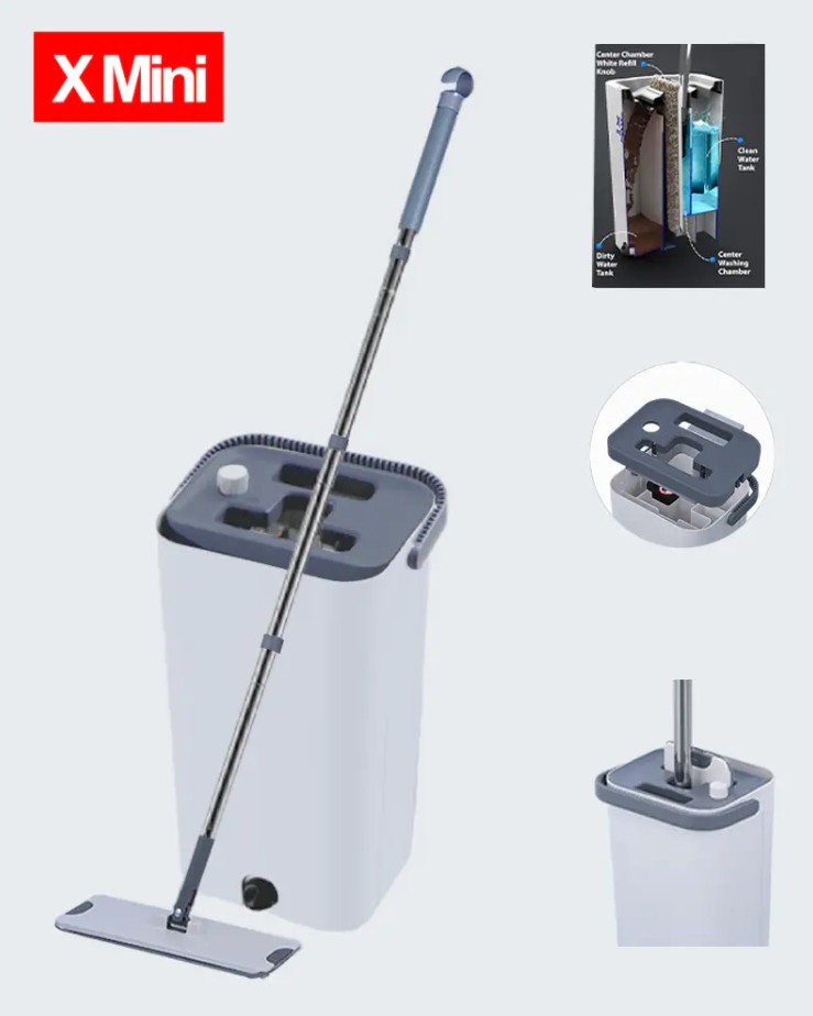Wie funktioniert ein Flachmopp-Eimer-Set?