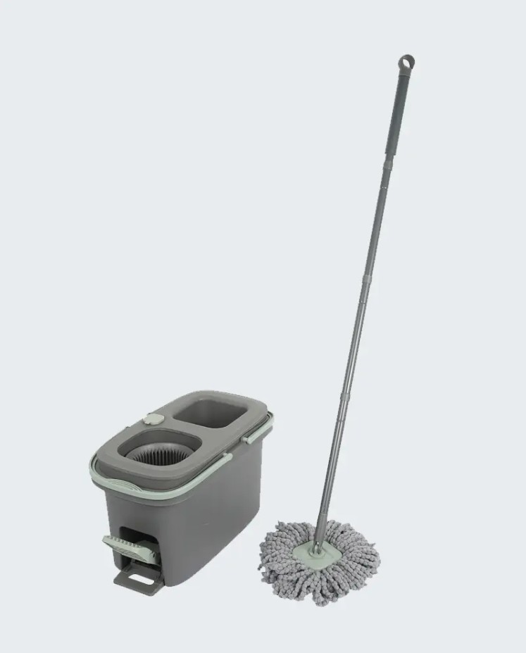 Wie funktioniert ein Flachmopp-Eimer-Set?